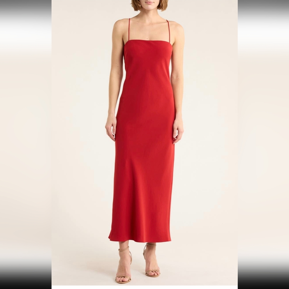Veronica Beard Strapless Scarlet Dress